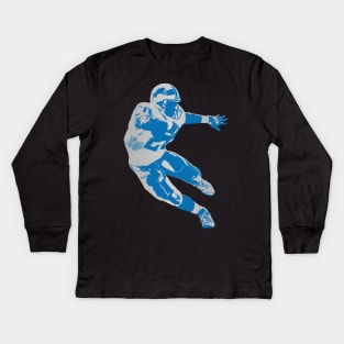 Barry Sanders Hologram Kids Long Sleeve T-Shirt